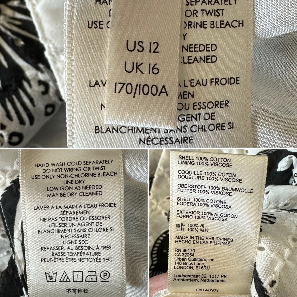 Anthropologie Maeve One-Shoulder Floral Eyelet Top - Picture 11 of 11